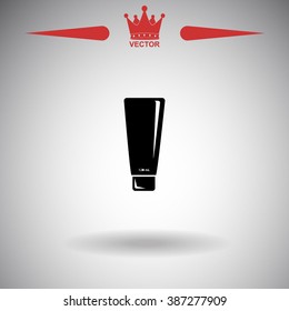 Shower Gel, Liquid Soap, Lotion, Cream, Shampoo, Bath Foam. Vector icon.