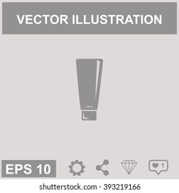 Shower Gel, Liquid Soap, Lotion, Cream, Shampoo, Bath Foam. Vector icon.