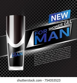 shower gel man