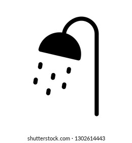 shower glyph icon