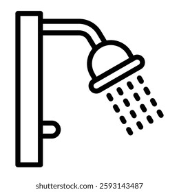 Shower Glyph Icon Design For Personal nad Commercial Use