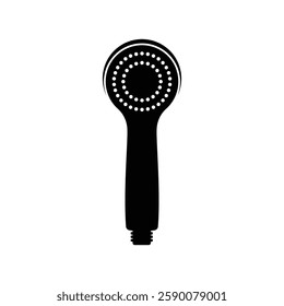 Shower head black and white flat vector icon and symbol design
