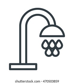 Shower Head Colored Vector Illustration