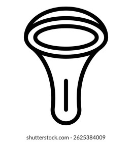Shower head hot icon. Outline Shower head hot vector icon for web design isolated on white background