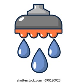 Shower head icon. Cartoon illustration of shower head vector icon for web design