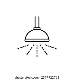 Shower head icon Flat illustration sign
