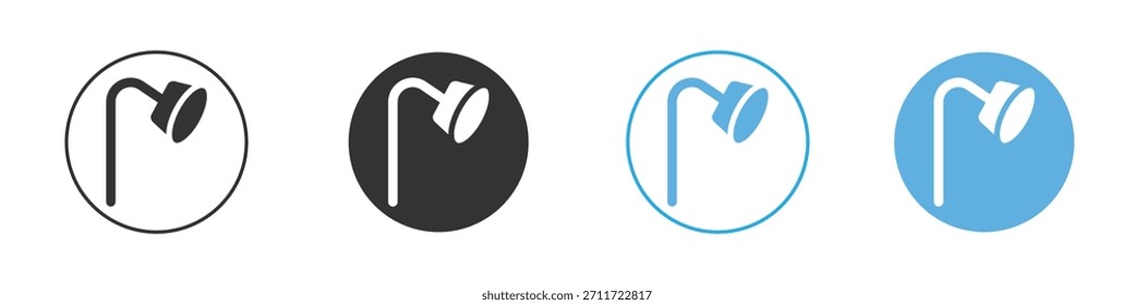 Shower Head icon Logo Template Design set