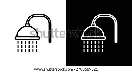 Shower Head icon Logo. Vector Illustration. EPS Illustration.