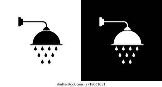 Shower Head icon. Simple high quality pictogram. Modern solid style