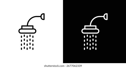 Shower Head icon. Simple thin line, outline vectors