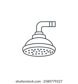 Shower Head icon symbol vector illustration isolated on white background