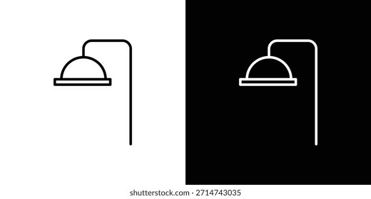Icono de Cabezal de ducha. Iconos de web lineal delgado