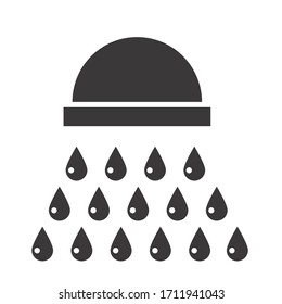 shower head icon in trendy design style. shower head icon isolated on white background. shower head vector icon simple and modern.