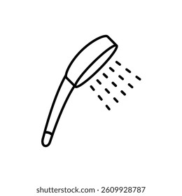 shower head icon vector bathroom icon
