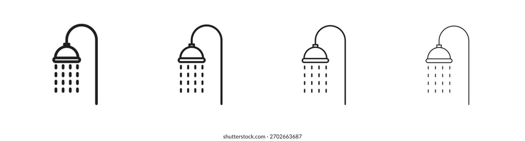 Shower Head icon vector illustration. EPS 10 editable vector.