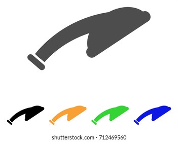 Shower Head icon. Vector illustration style is a flat iconic shower head symbol with black, gray, green, blue, yellow color variants. Designed for web and software interfaces.