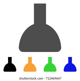 Shower Head icon. Vector illustration style is a flat iconic shower head symbol with black, gray, green, blue, yellow color variants. Designed for web and software interfaces.