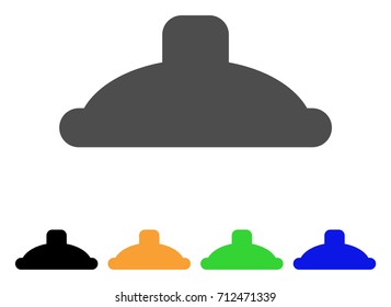 Shower Head icon. Vector illustration style is a flat iconic shower head symbol with black, gray, green, blue, yellow color variants. Designed for web and software interfaces.