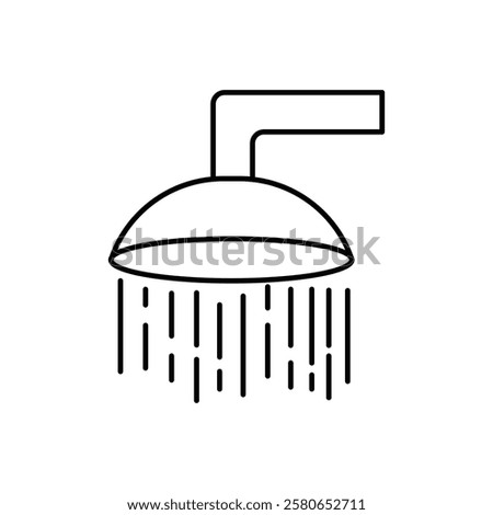 Shower head icon Vector logo set flat