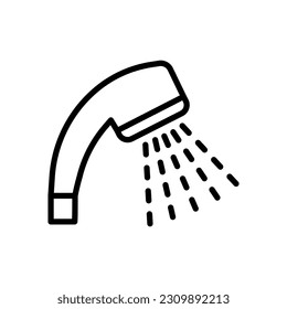 Shower head icon vector on trendy design