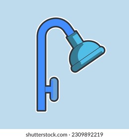 Vector de icono de la cabeza de ducha en el diseño de moda