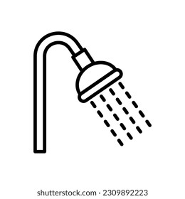 Shower head icon vector on trendy design