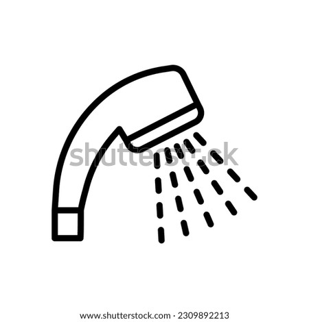 Shower head icon vector on trendy design