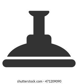 Shower Head icon. Vector style is flat iconic symbol, gray color, white background.