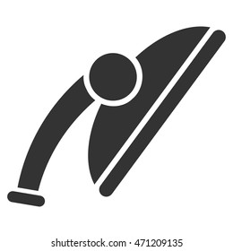 Shower Head icon. Vector style is flat iconic symbol, gray color, white background.