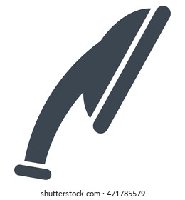 Shower Head icon. Vector style is flat iconic symbol, smooth blue color, white background.