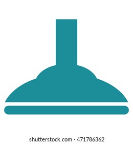 Shower Head icon. Vector style is flat iconic symbol, soft blue color, white background.