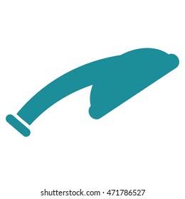Shower Head icon. Vector style is flat iconic symbol, soft blue color, white background.