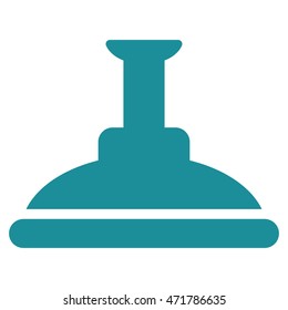 Shower Head icon. Vector style is flat iconic symbol, soft blue color, white background.