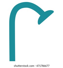 Shower Head icon. Vector style is flat iconic symbol, soft blue color, white background.