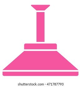 Shower Head icon. Vector style is flat iconic symbol, pink color, white background.