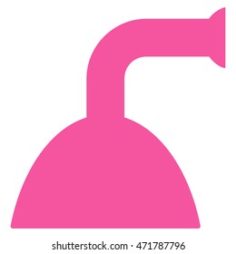 Shower Head icon. Vector style is flat iconic symbol, pink color, white background.