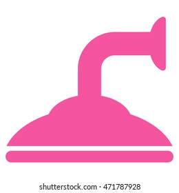 Shower Head icon. Vector style is flat iconic symbol, pink color, white background.