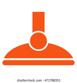 Shower Head icon. Vector style is flat iconic symbol, orange color, white background.