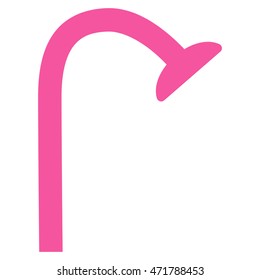 Shower Head icon. Vector style is flat iconic symbol, pink color, white background.