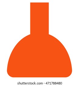 Shower Head icon. Vector style is flat iconic symbol, orange color, white background.