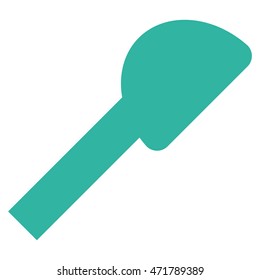 Shower Head icon. Vector style is flat iconic symbol, cyan color, white background.