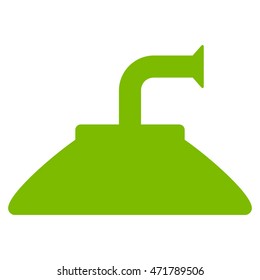 Shower Head icon. Vector style is flat iconic symbol, eco green color, white background.