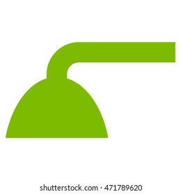 Shower Head icon. Vector style is flat iconic symbol, eco green color, white background.