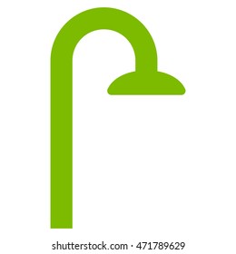 Shower Head icon. Vector style is flat iconic symbol, eco green color, white background.
