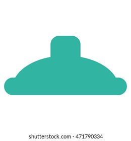 Shower Head icon. Vector style is flat iconic symbol, cyan color, white background.