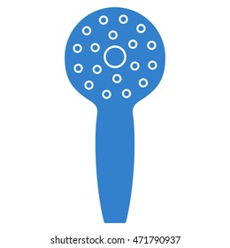 Shower Head icon. Vector style is flat iconic symbol, cobalt color, white background.