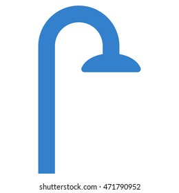 Shower Head icon. Vector style is flat iconic symbol, cobalt color, white background.