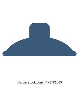 Shower Head icon. Vector style is flat iconic symbol, blue color, white background.