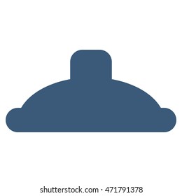 Shower Head icon. Vector style is flat iconic symbol, blue color, white background.