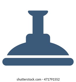 Shower Head icon. Vector style is flat iconic symbol, blue color, white background.